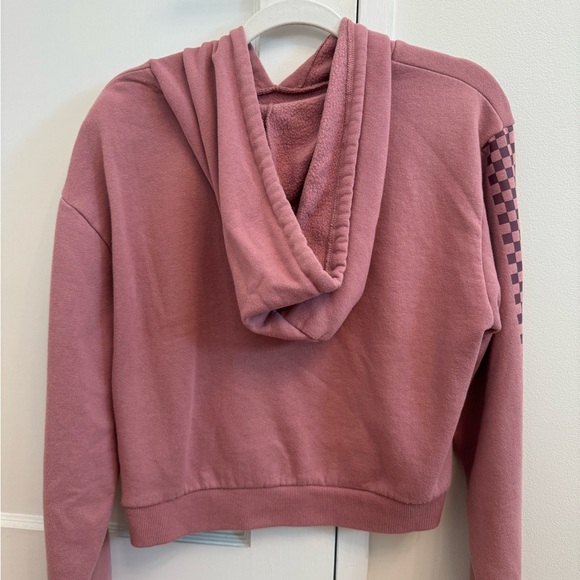 Vans- Rose Colored Cropped Hoodie S - Picture 4 of 6